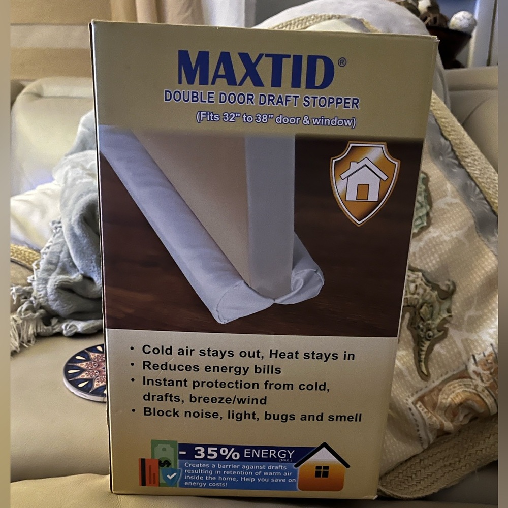 Maxtid Double Sided Door Draft Stopper.